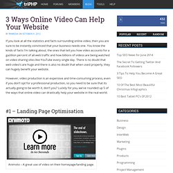 3 Ways Online Video Can Help Your Website