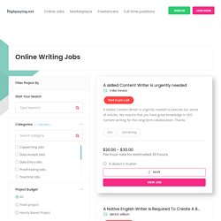 Online Writing Jobs – highpaying.net