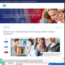 Where can I find the top online essay writer in New Zealand? - Assignment In Need