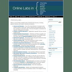 Chemistry Labs - OnlineLabs.in - Virtual laboratory simulations for science education