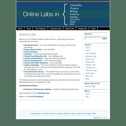 Anatomy Labs - OnlineLabs.in - Virtual laboratory simulations for science education