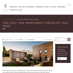 The Only New Apartment Checklist You Need To Know!! Check ...