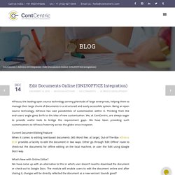 Edit Documents Online (ONLYOFFICE Integration)