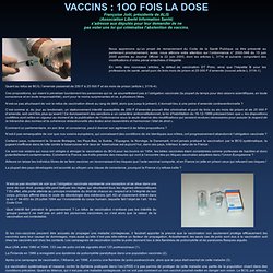 Vaccins : 100 fois la dose