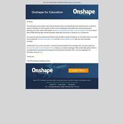 Free Onshape for Educators & Students