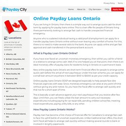 Payday Loans Ontario Email Money Transfer