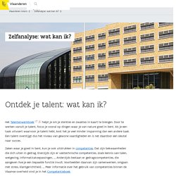 Ontdek je talent: wat kan ik?