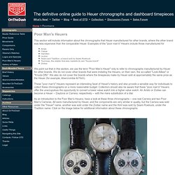 The definitive guide to Heuer
