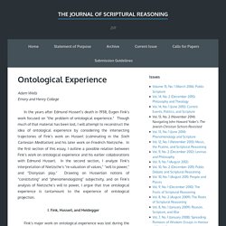 The Journal of Scriptural Reasoning