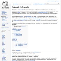 Ontologie (Informatik)