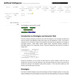 ontologies-semantic-web « Artificial Intelligence