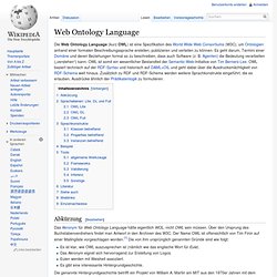 Web Ontology Language