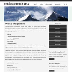 Ontology Summit 2012
