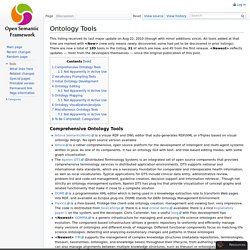 Ontology Tools - TechWiki