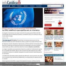 La ONU redefine lo que significa ser un «humano»