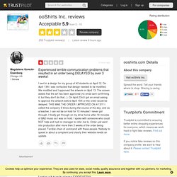 Customer reviews of ooShirts Inc.