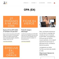 OPA (E4) Archives - BTS Support à l'Action Managériale