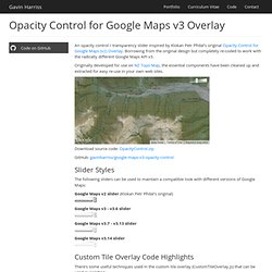 Opacity Control for Google Maps v3 Overlay