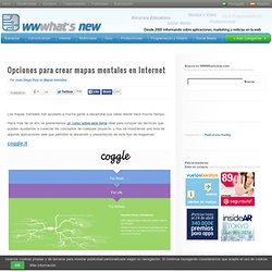 Opciones para crear mapas mentales en Internet
