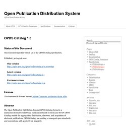 OPDS Catalog 1.0