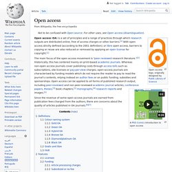Open access