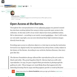 Open Access at the Barnes. – Barnes Foundation
