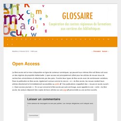 Glossaire CRFCB