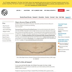 Open Access Maps at NYPL