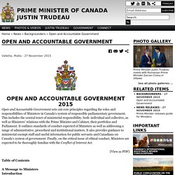 Open and Accountable Government
