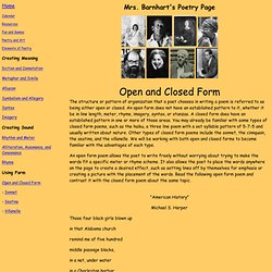Open and Closed Form