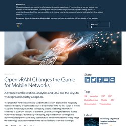 Open vRAN Changes the Game for Mobile Networks