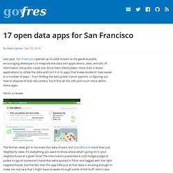 17 open data apps for San Francisco
