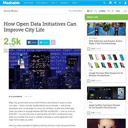 How Open Data Initiatives Can Improve City Life