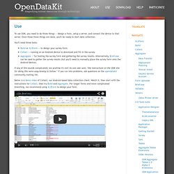 Open Data Kit » Use