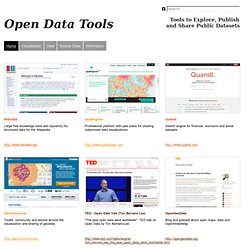 Open Data Tools - Tools Data
