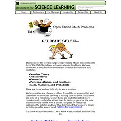 ALL STRANDS - Open-Ended Math Problems