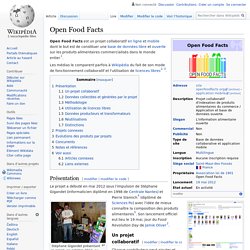 WIKIPEDIA – OPEN FOOD FACTS.