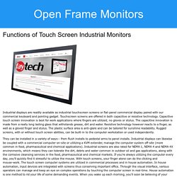 Functions of Touch Screen Commercial Monitors