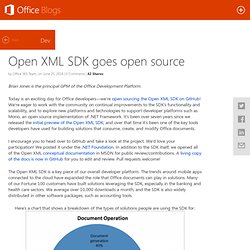 Open XML SDK goes open source