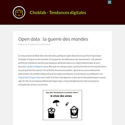 Open data : la guerre des mondes