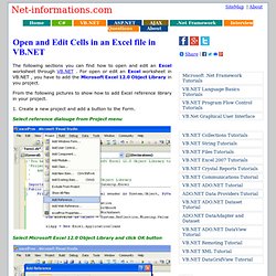 How to open or read an existing Excel 2007 file in VB.NET 2005