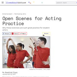 Open Scenes for Acting Practice