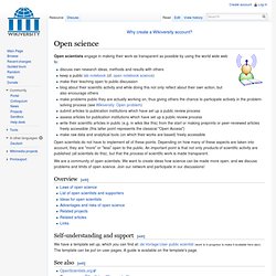Open Scientist – Wikiversity