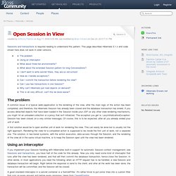 Open Session in View