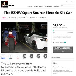 The EZ-EV Open Source Electric Kit Car