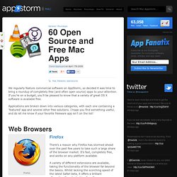 60 Open Source and Free Mac Apps