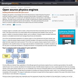 Open source physics engines