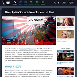 The Open-Source Revolution Is Here