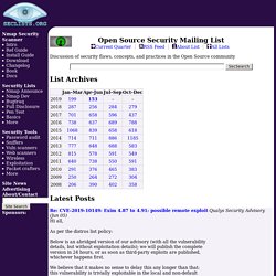 Open Source Security Mailing List