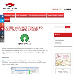 50 Open Source Tools to Make Your Life Easier